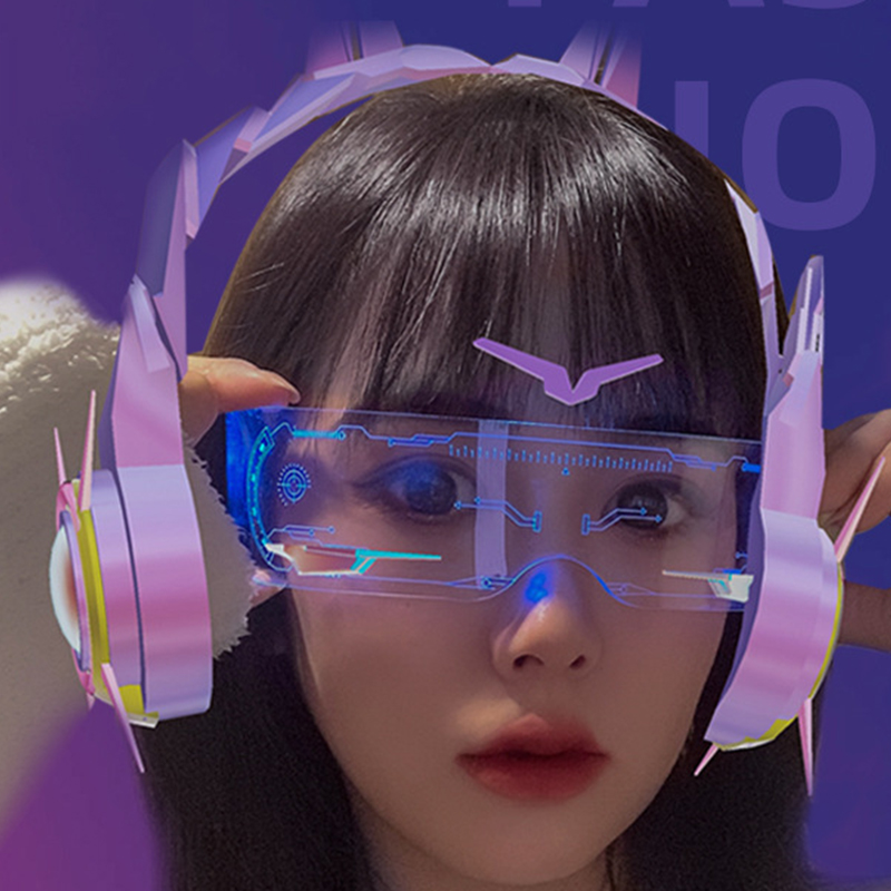 Neon Sign Party - LED Luminous Colorful Sunglasses Modern Punk