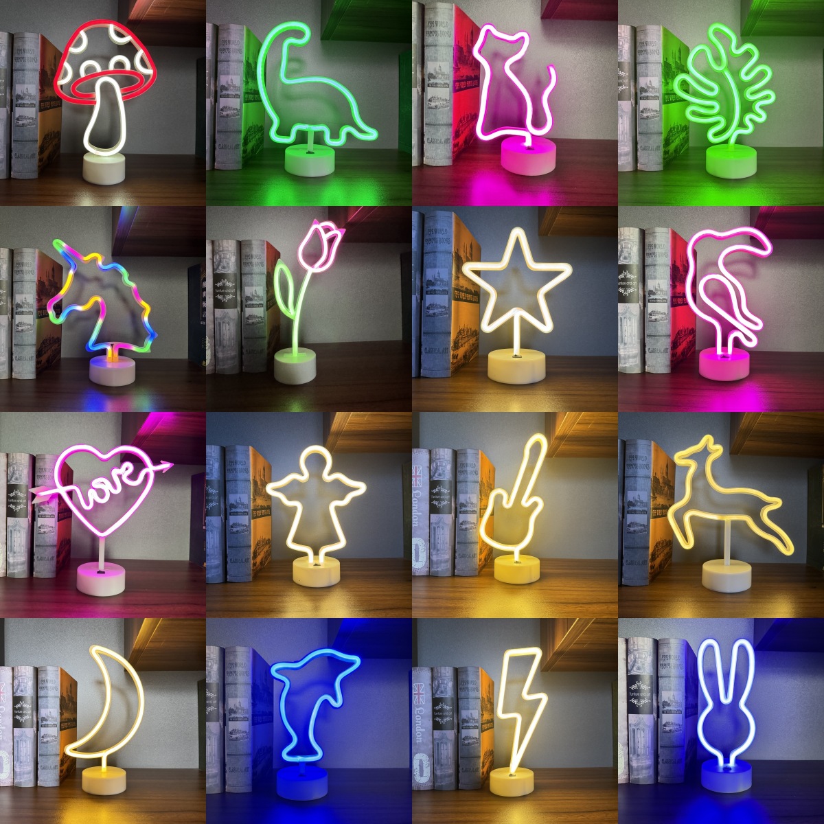 Neon Sign Party - LED Neon Sign Light With Base