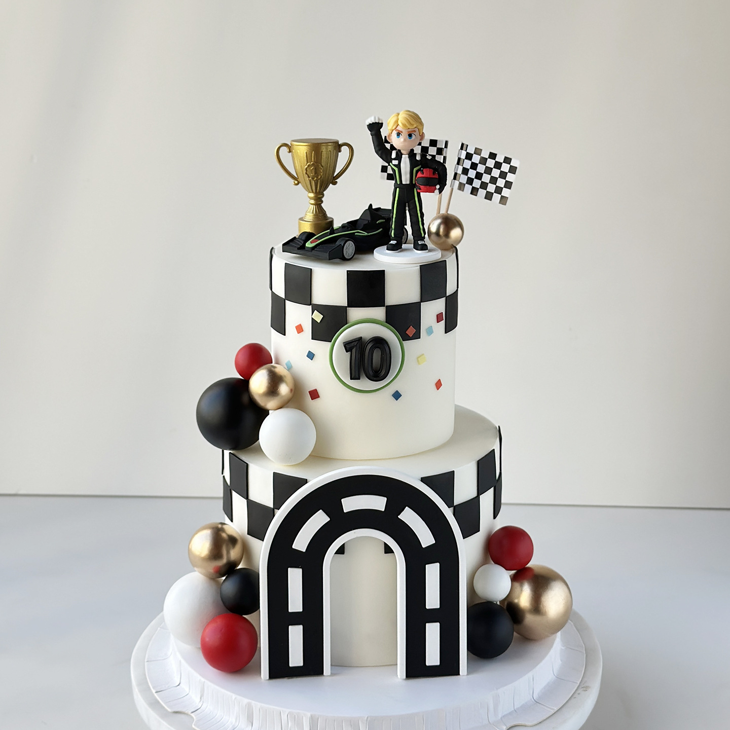 26-1Pcs Racing Car Cake Decora - Eve Party recension och pris