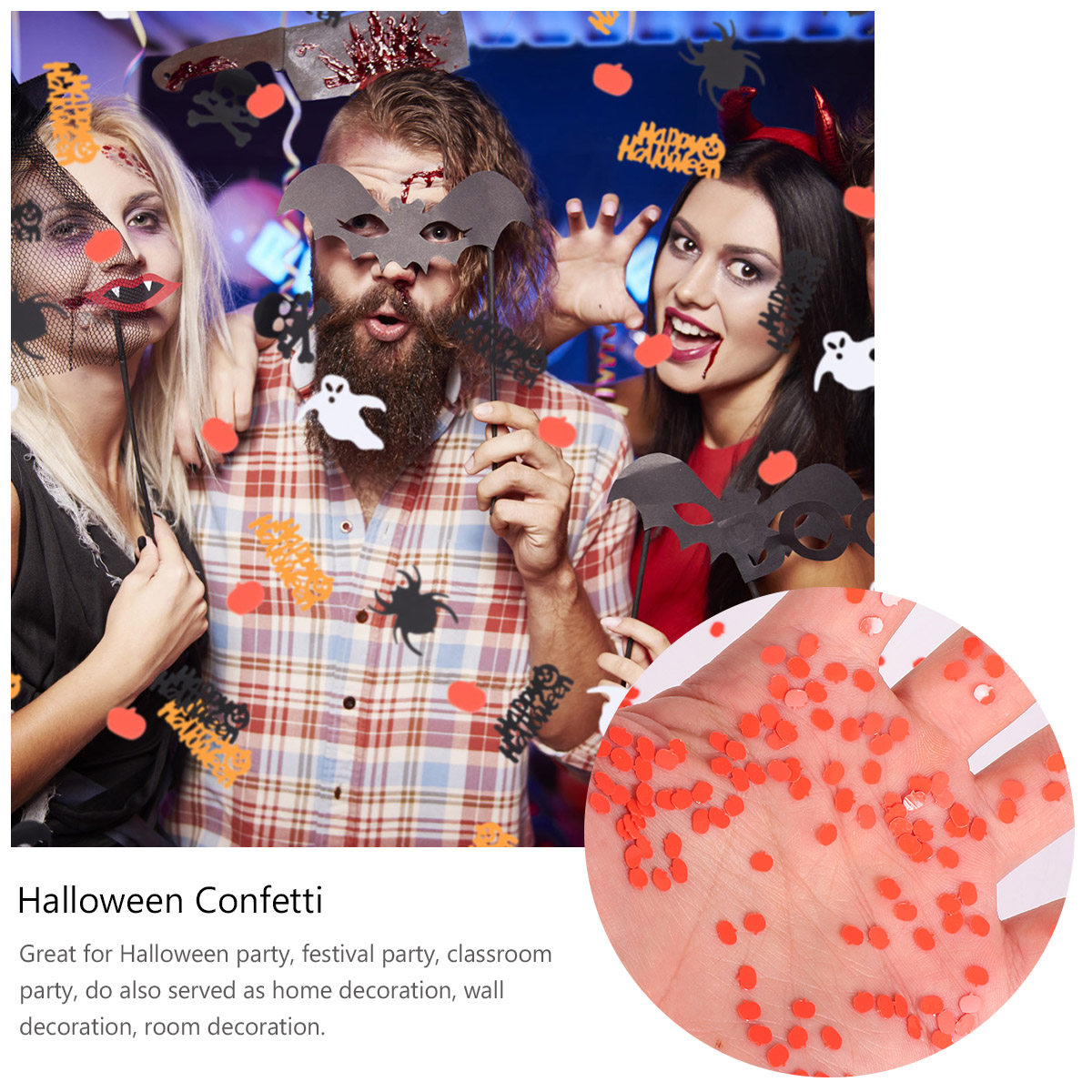 78g Mixed Halloween Party Pape - Papercraft Supply Confetti recension och pris