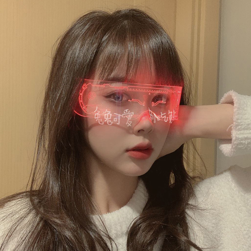 LED Luminous Colorful Sunglass - Neon Sign Party recension och pris