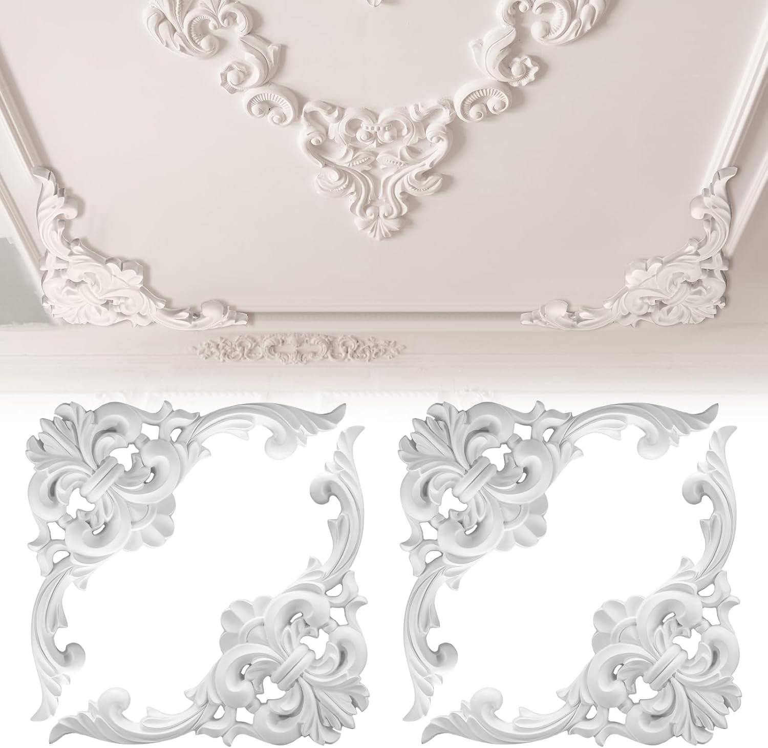 PU Ceiling Molding Kit Corner  - Flower Wall Panel recension och pris