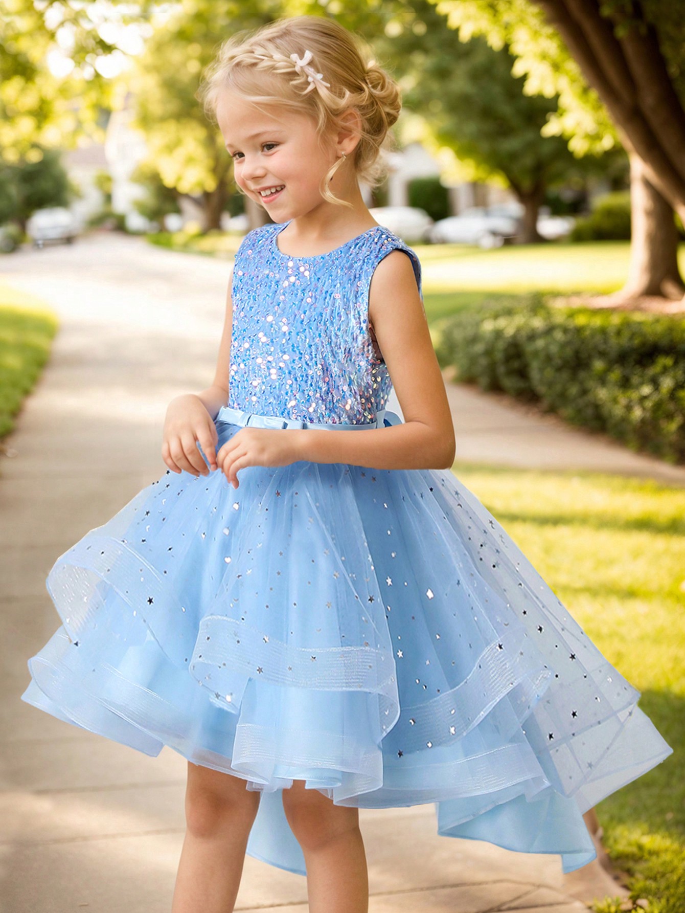 Baby Girl Princess Floral Sequ - Glitter Tablecloth recension och pris
