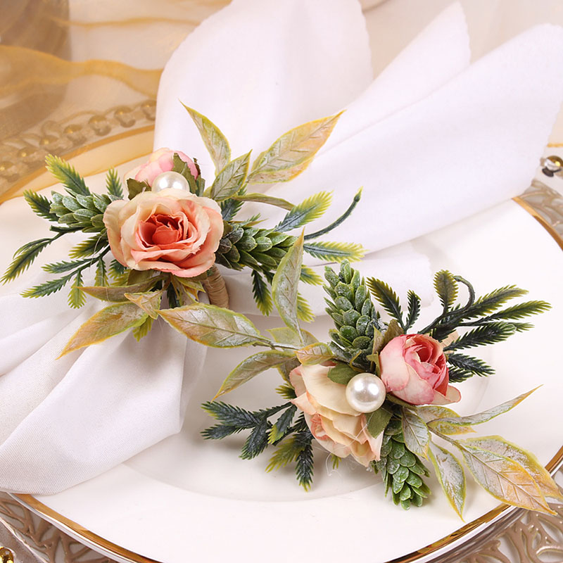 Napkin Rings Holder Rose & Pin - Party Event Supplier recension och pris