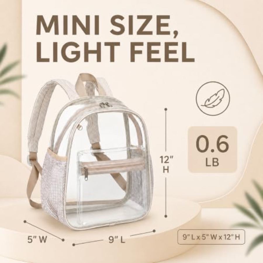 Mini Clear Backpack for Stadiu - Event & Party Supply Photos recension och pris