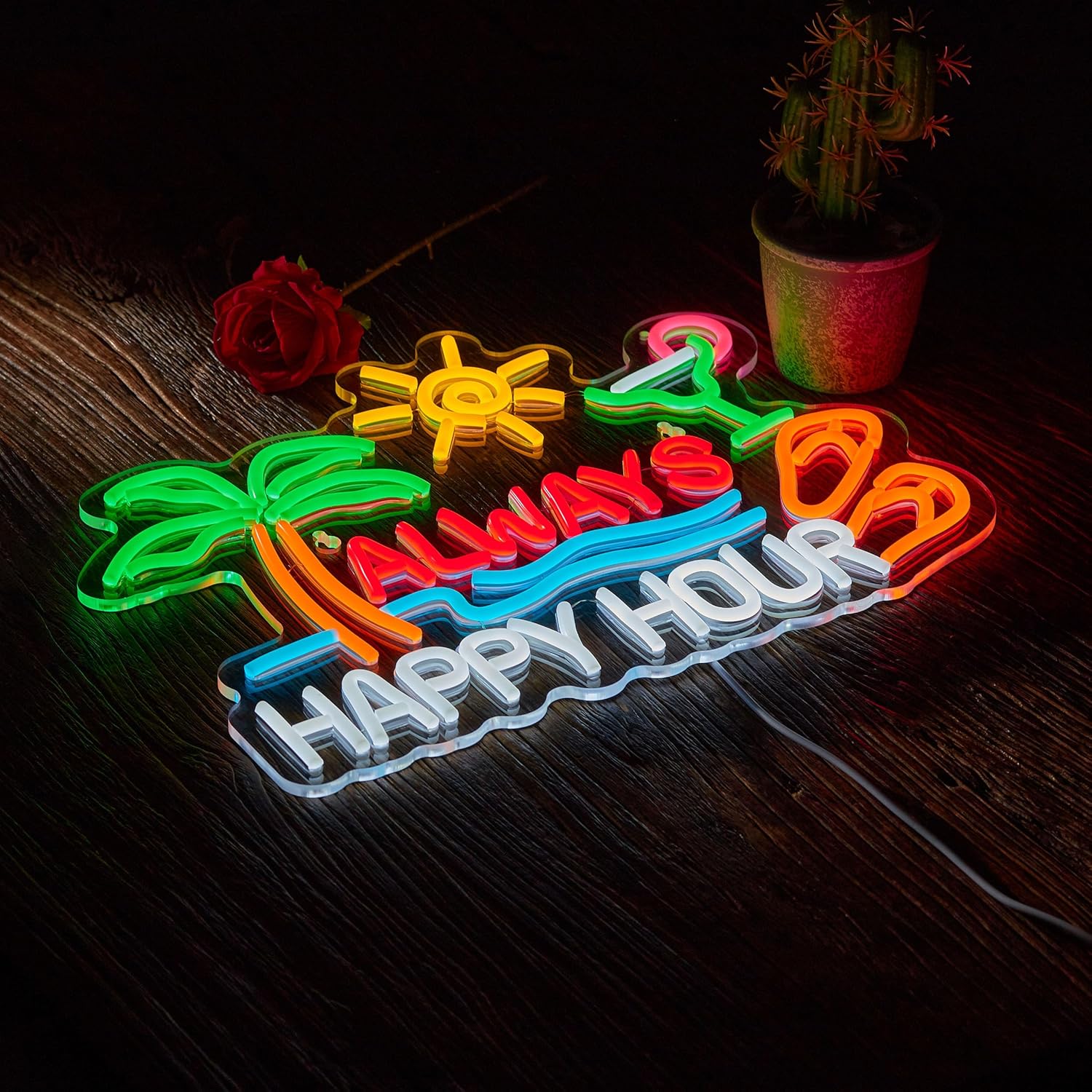 Always Happy Hour Beer Bar Neo - Neon Sign Party recension och pris