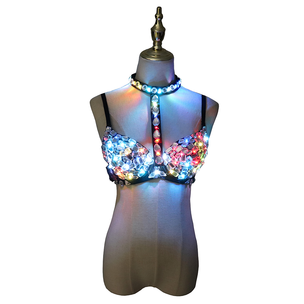 Nightclub Ds Sexy LED Bra Colo - Event Party Dj recension och pris