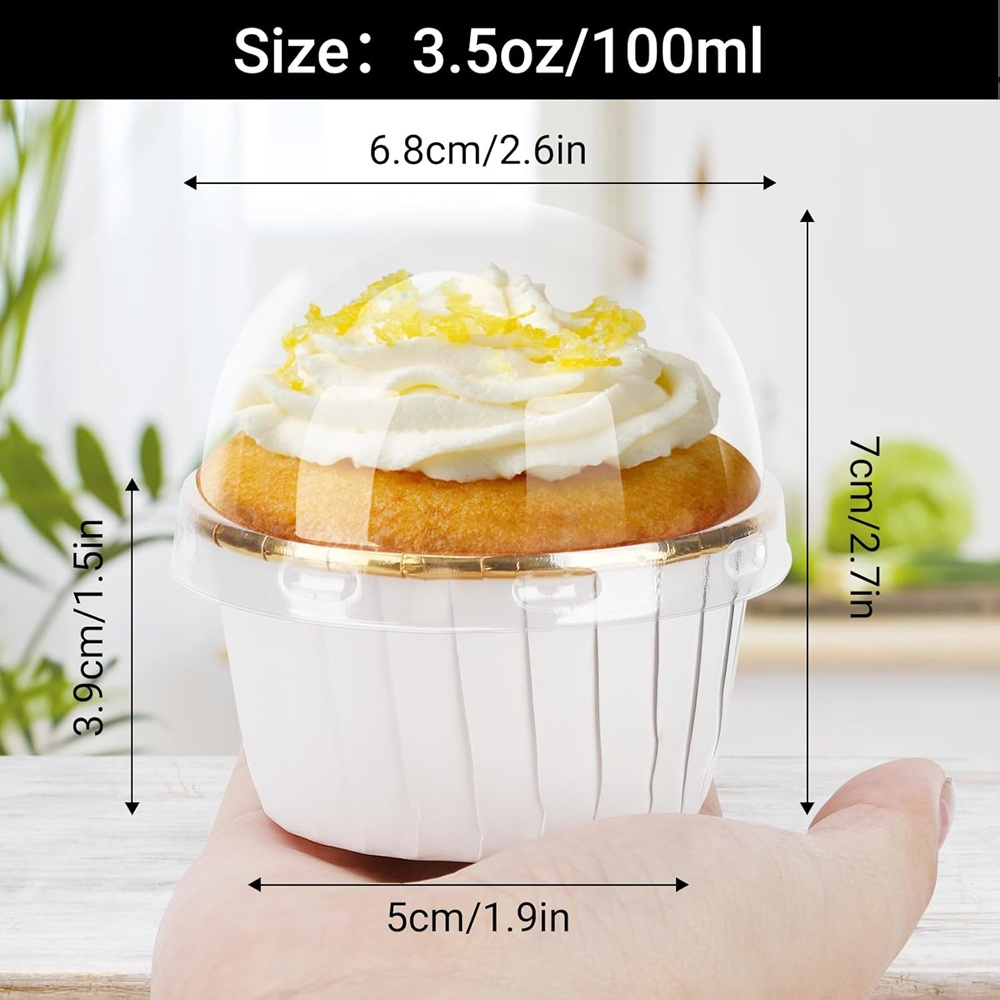 50 pcs Muffins Cup Paper Cupca - Plastic Cup 50Pcs recension och pris