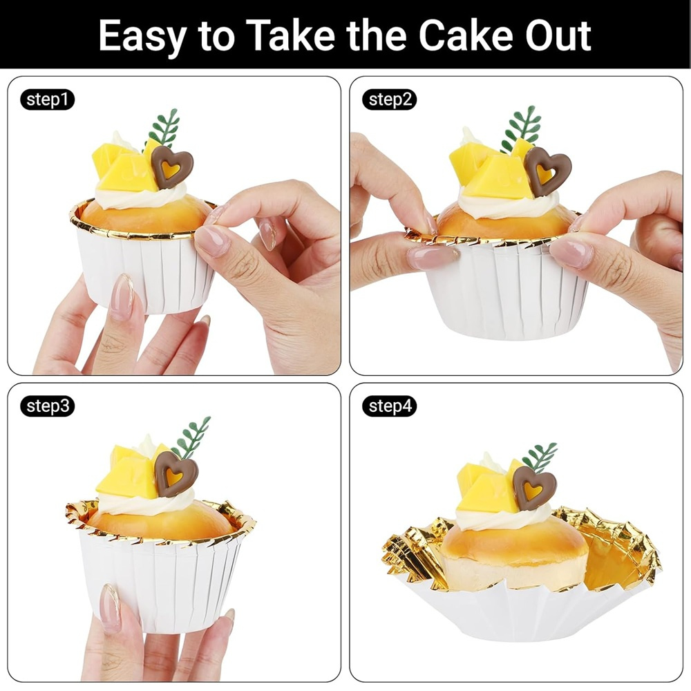 50 pcs Muffins Cup Paper Cupca - Plastic Cup 50Pcs recension och pris