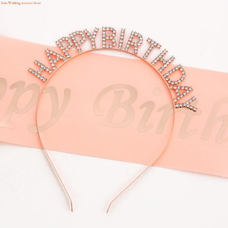 G92D 4 Pieces Birthday Party D - Birthday Sash Glitter recension och pris