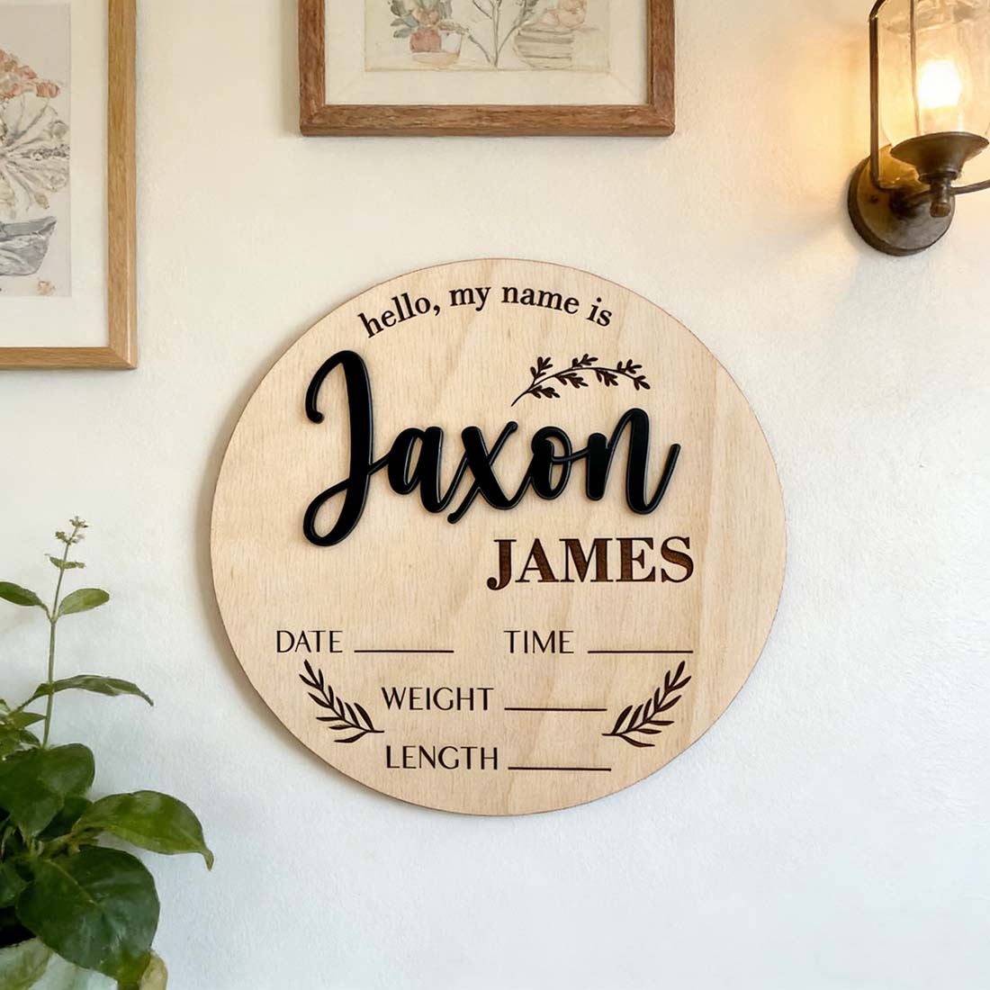 1Pc Custom Baby Announcement S - Eve Party recension och pris