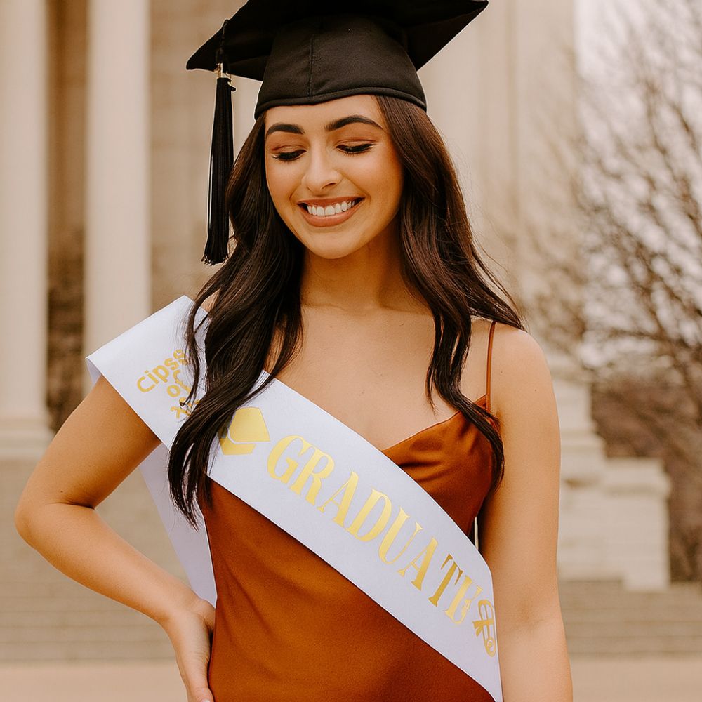 Class of 2026 2026 Graduation  - Birthday Sash Glitter recension och pris