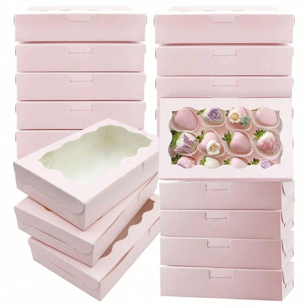 10/30/50Pcs Kraft Paper Cake C - Event Party Box recension och pris