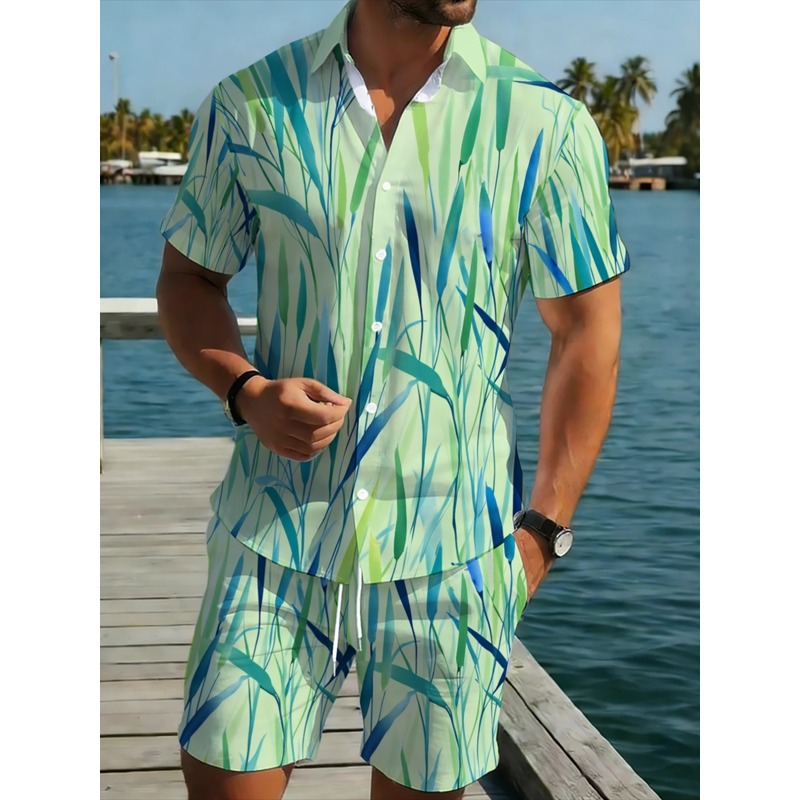 Summer Men's Tropical Print Sh - Event & Party Supply Photos recension och pris