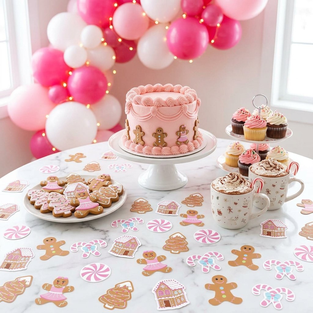 330Pcs Pink Gingerbread Christ - Papercraft Supply Confetti recension och pris