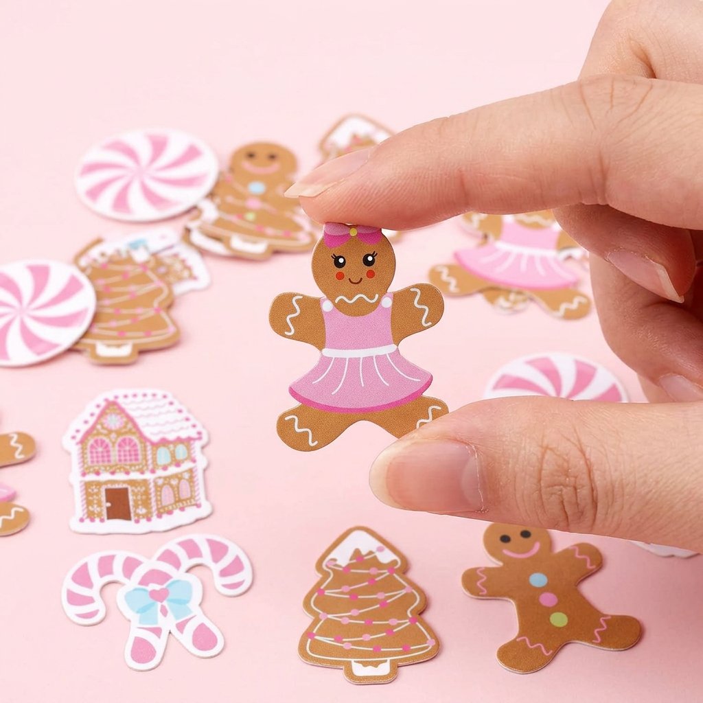 330Pcs Pink Gingerbread Christ - Papercraft Supply Confetti recension och pris