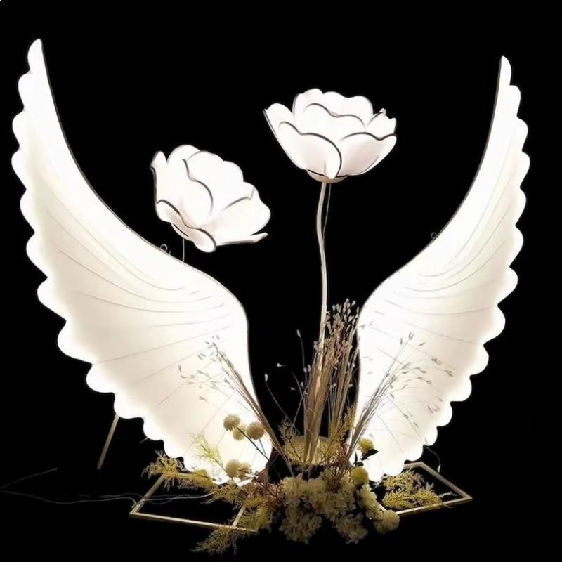 Glowing Angel Wings Light Prop - Event & Party Supply Photos recension och pris