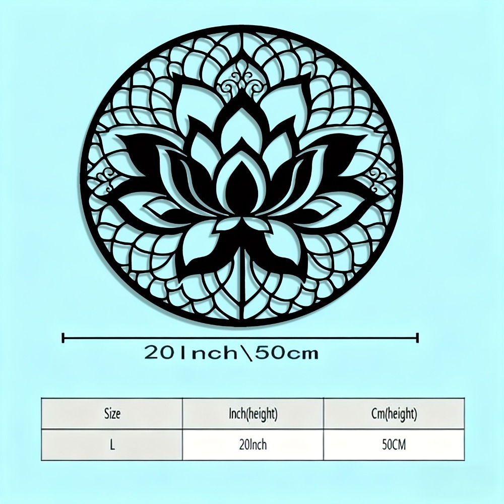 Lumiho Metal Wall Art Lotus Fl - Flower Wall Panel recension och pris