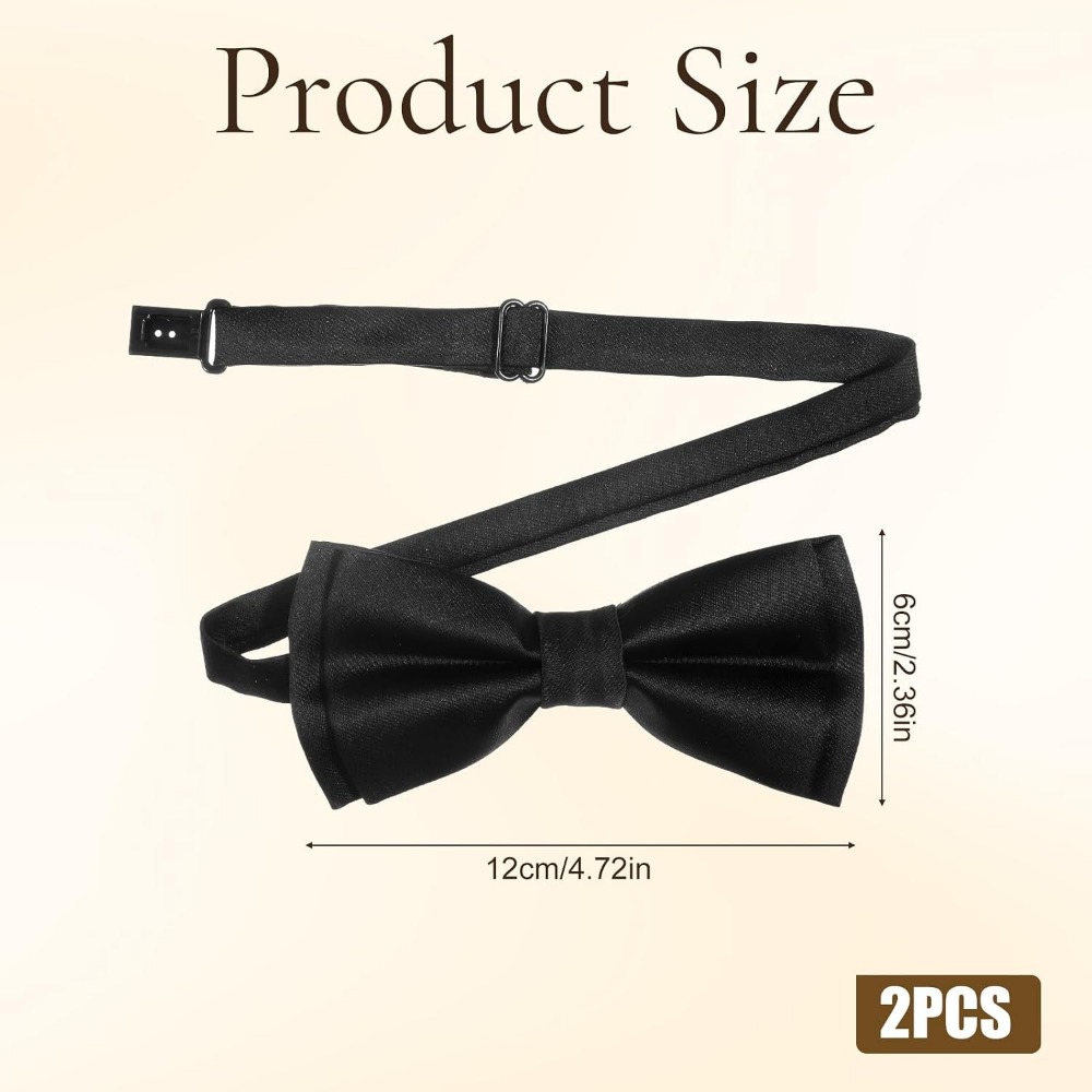 Men's Bow Ties, 2-Pack Solid C - Event & Party Supply Photos recension och pris