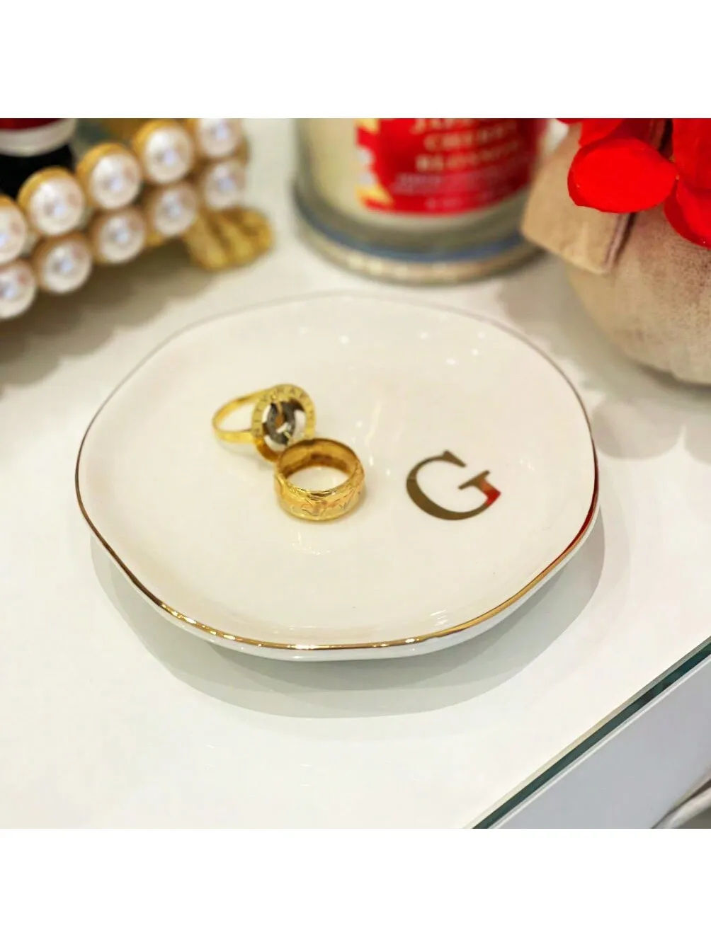Initials Ring Dish Jewery Tray - Event Z recension och pris