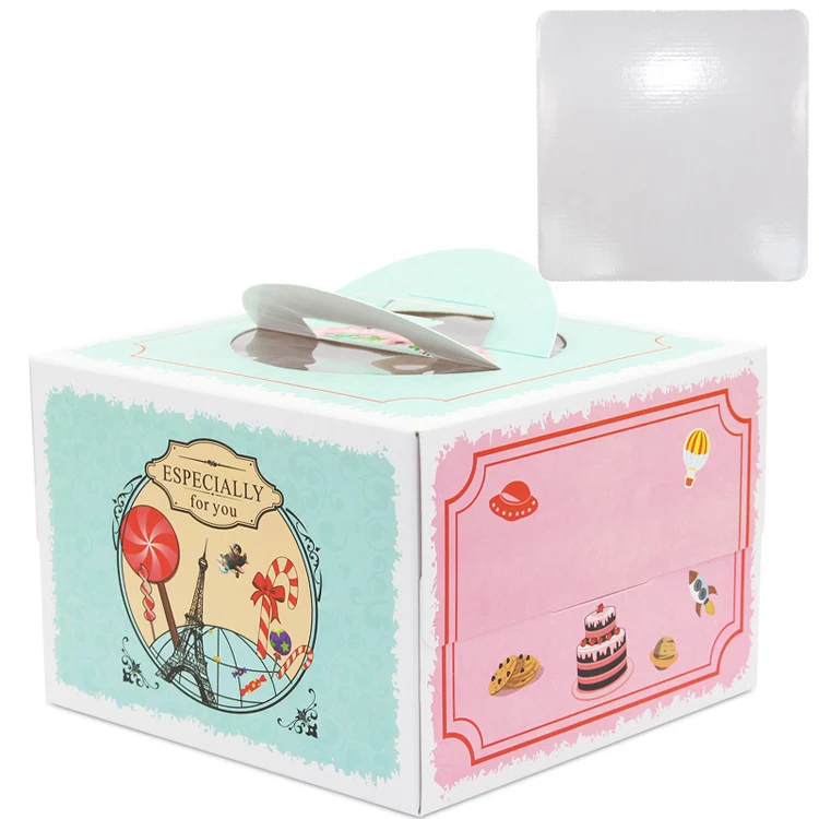 5pcs 8inch cake box with windo - Party Event Supplier recension och pris