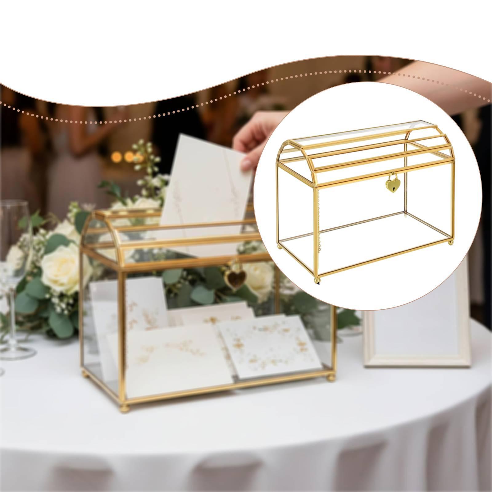 Glass Wedding Card Box Storage - Event Party Box recension och pris