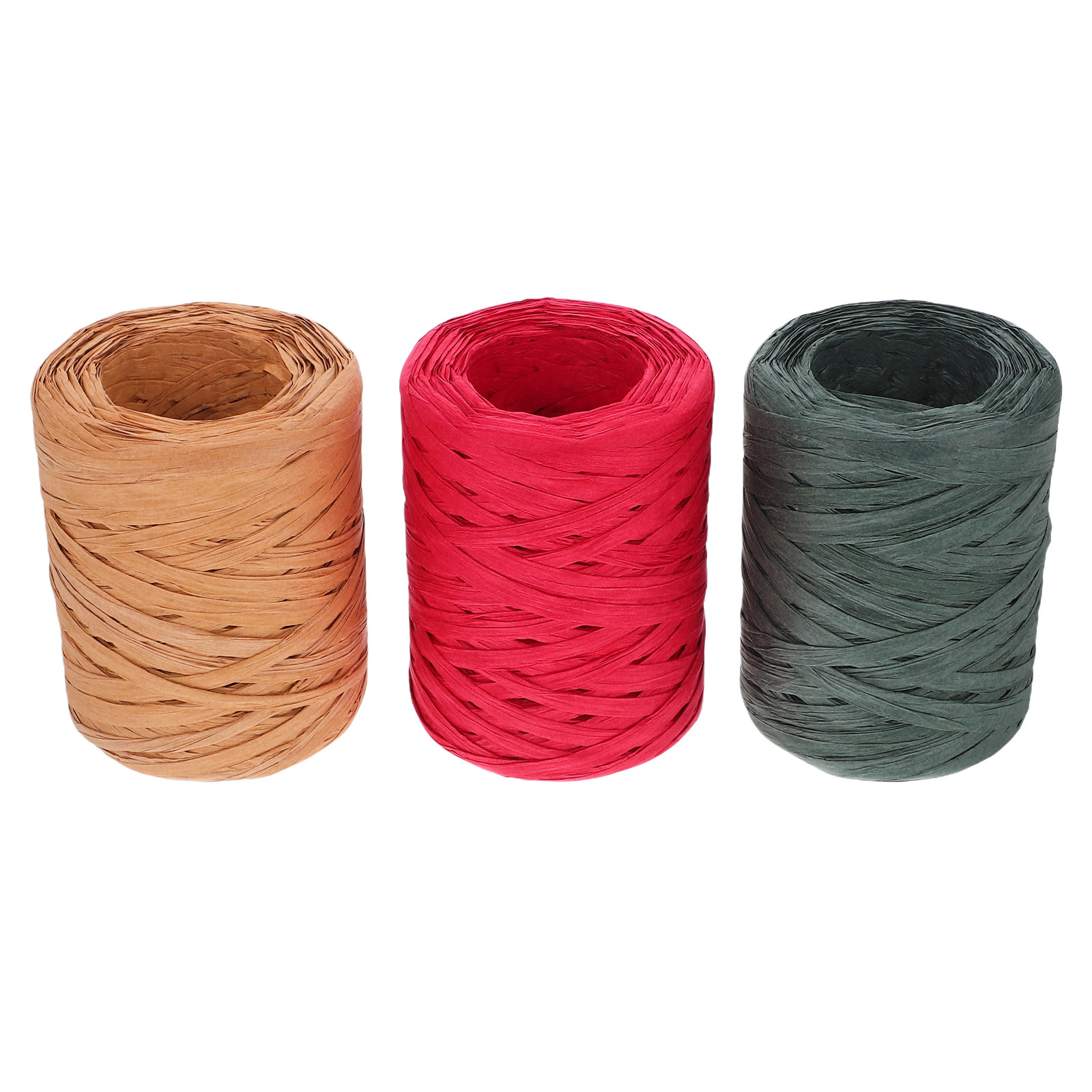 3 Rolls Rustic Raffia Paper Ri - Papercraft Supply Ribbon recension och pris