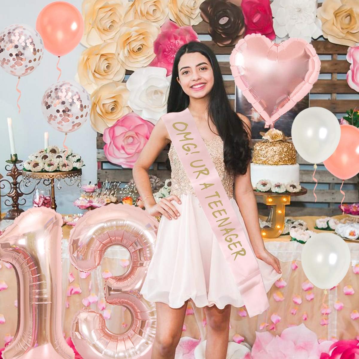13th Birthday Party Decoration - Party Banner Gold recension och pris