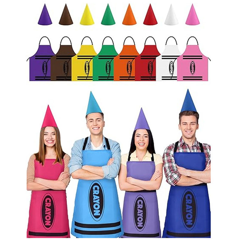 Colorful Crayon Themed Gnome S - Party Hat Cone recension och pris