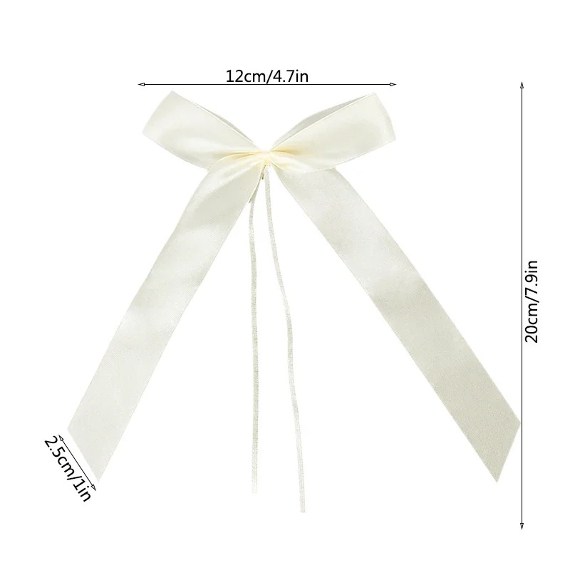 25/50Pcs White Ribbon Bowk Wed - Eve Party recension och pris