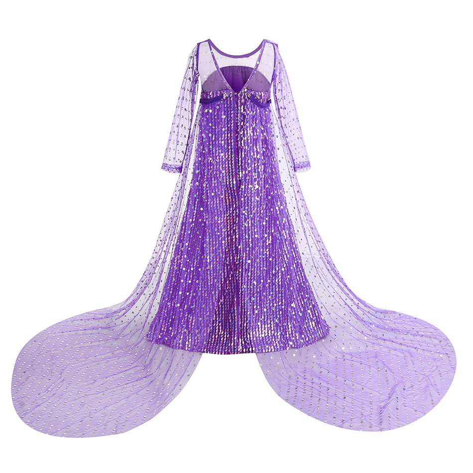 Elsa Purple Halloween Dress Gi - Glitter Tablecloth recension och pris