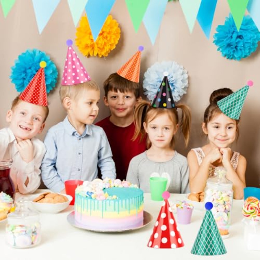 10 PCS Colorful Mini Party Hat - Party Hat Cone recension och pris
