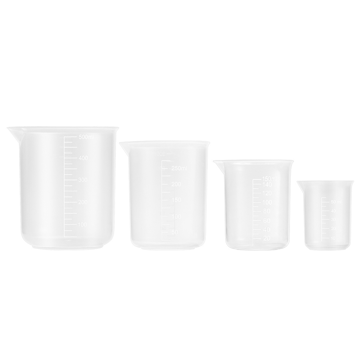 4pcs 50Ml 150Ml 250Ml 500Ml Pl - Plastic Cup 50Pcs recension och pris