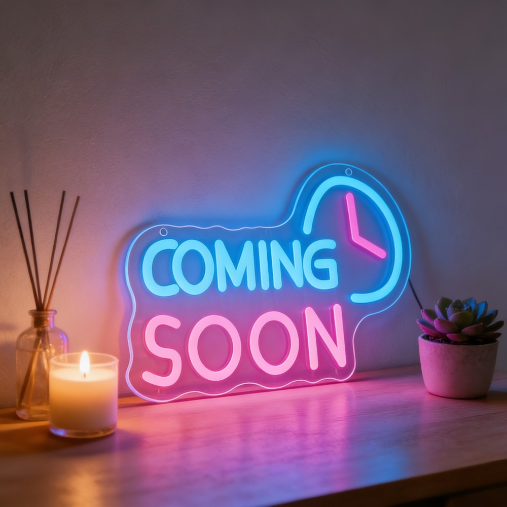 Coming Soon Neon Sign LED Ligh - Event Launch Party recension och pris