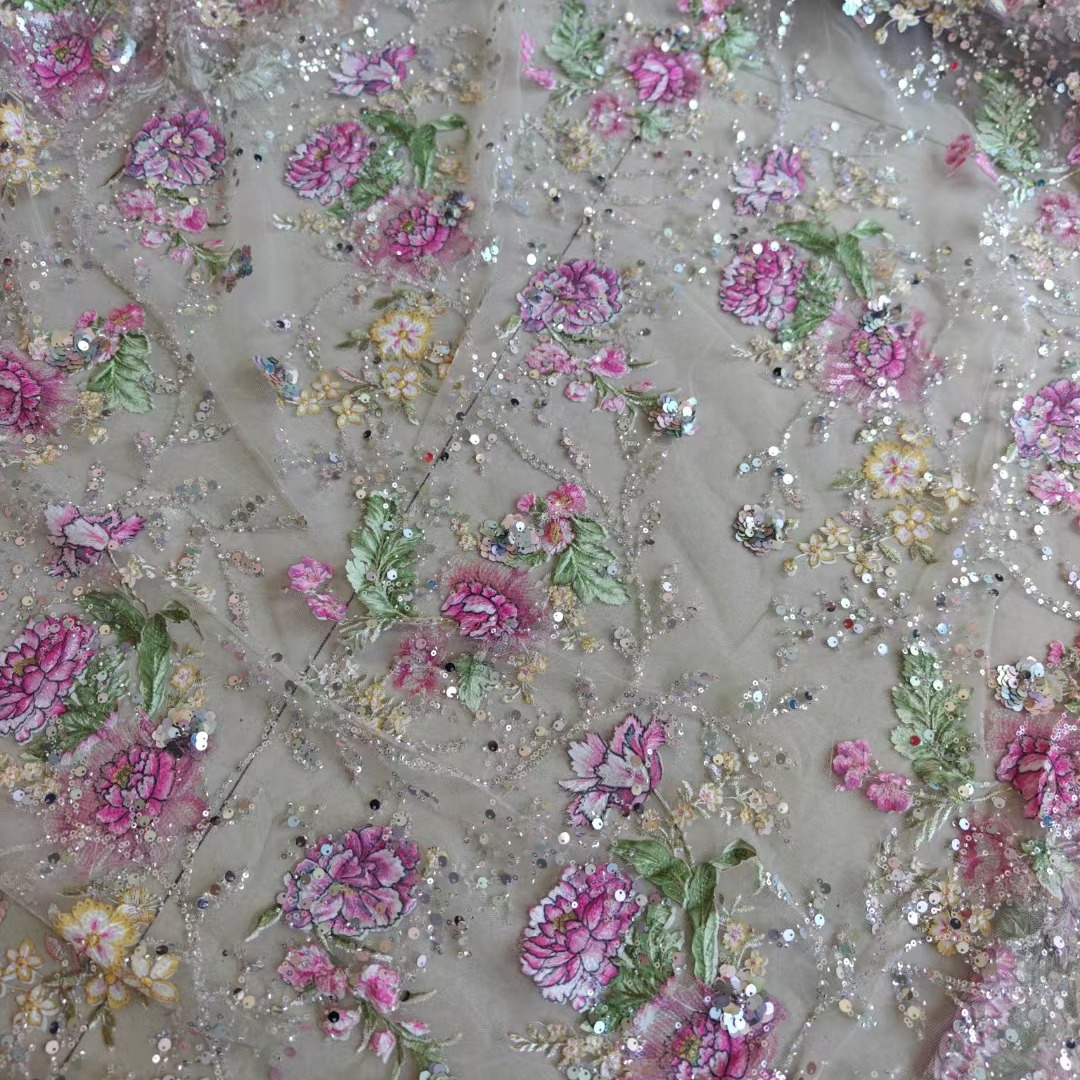 1M 120Cm Wide Luxury Beaded La - Glitter Tablecloth recension och pris