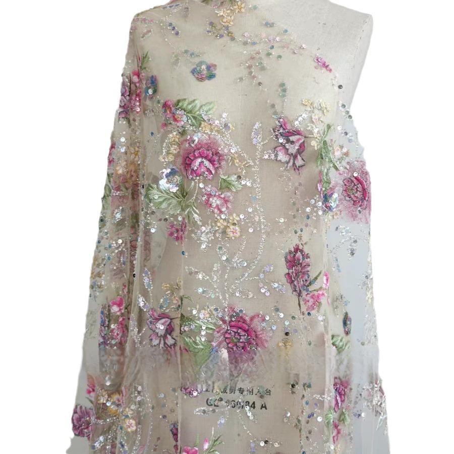 1M 120Cm Wide Luxury Beaded La - Glitter Tablecloth recension och pris