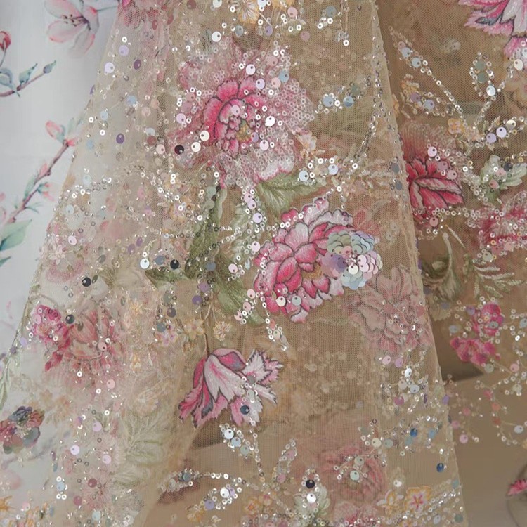 1M 120Cm Wide Luxury Beaded La - Glitter Tablecloth recension och pris