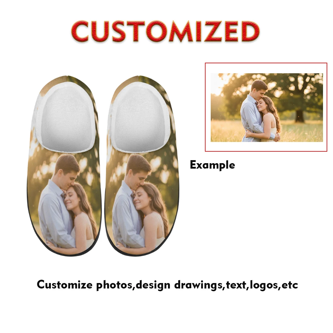 Customizable printed slippers, - Event & Party Supply Photos recension och pris