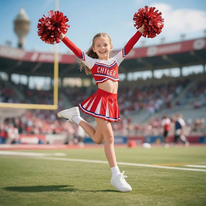 Girls Cheerleader Costume Bask - Event & Party Supply Photos recension och pris