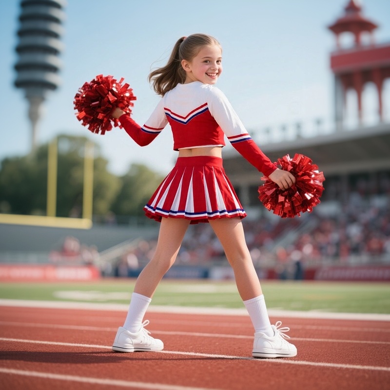 Girls Cheerleader Costume Bask - Event & Party Supply Photos recension och pris