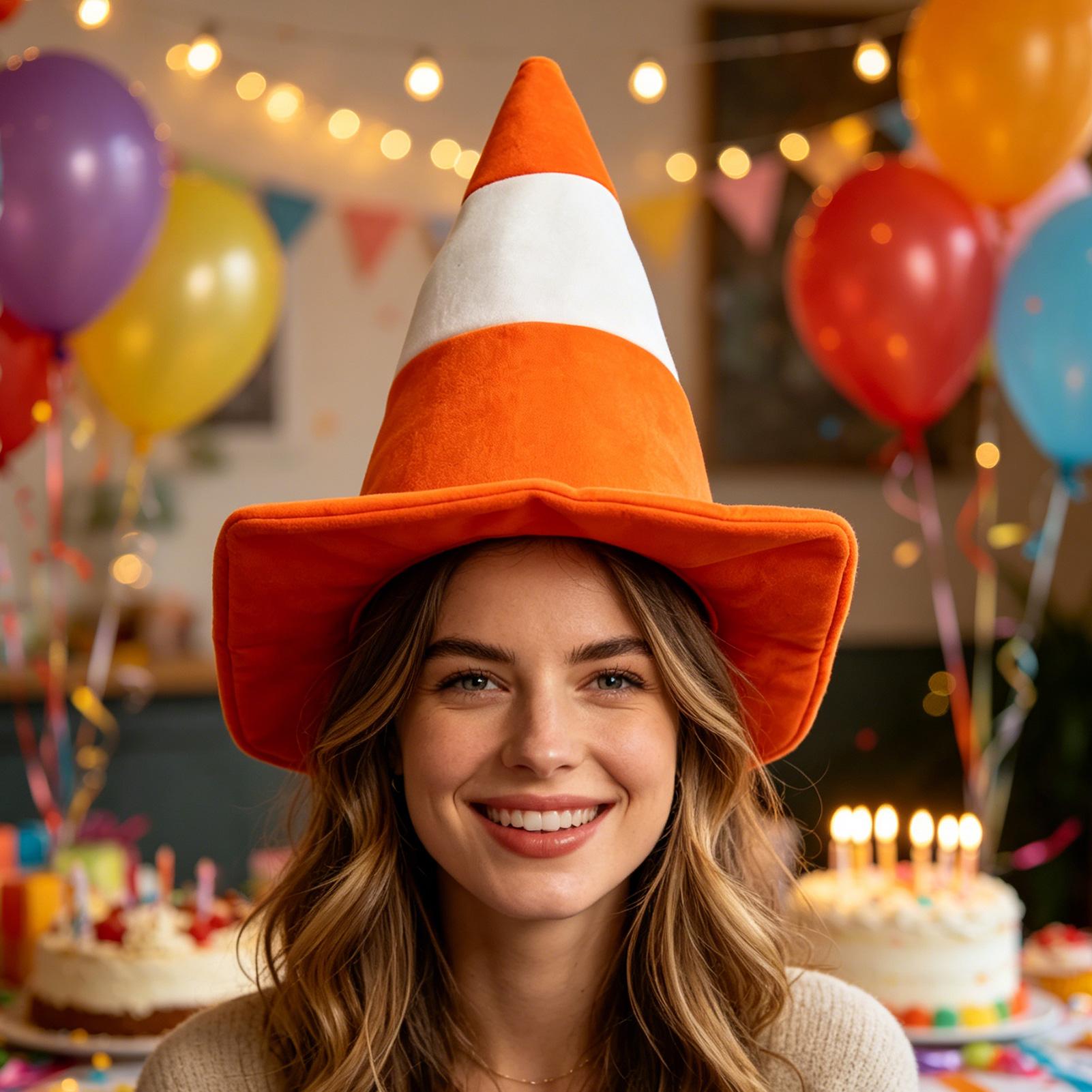 Felt Cone Hat Novelty Traffic  - Party Hat Cone recension och pris