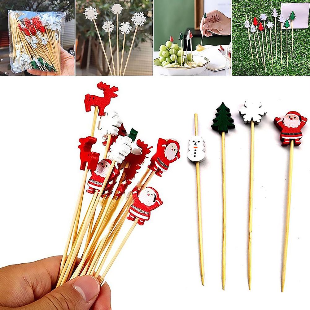 50Pcs Christmas Cocktail Picks - Centerpiece Stick recension och pris
