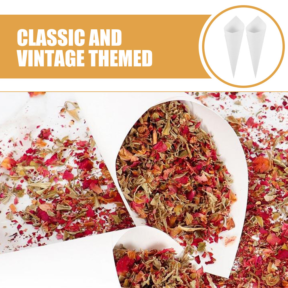 60Pcs Wedding Confetti Cones F - Papercraft Supply Confetti recension och pris