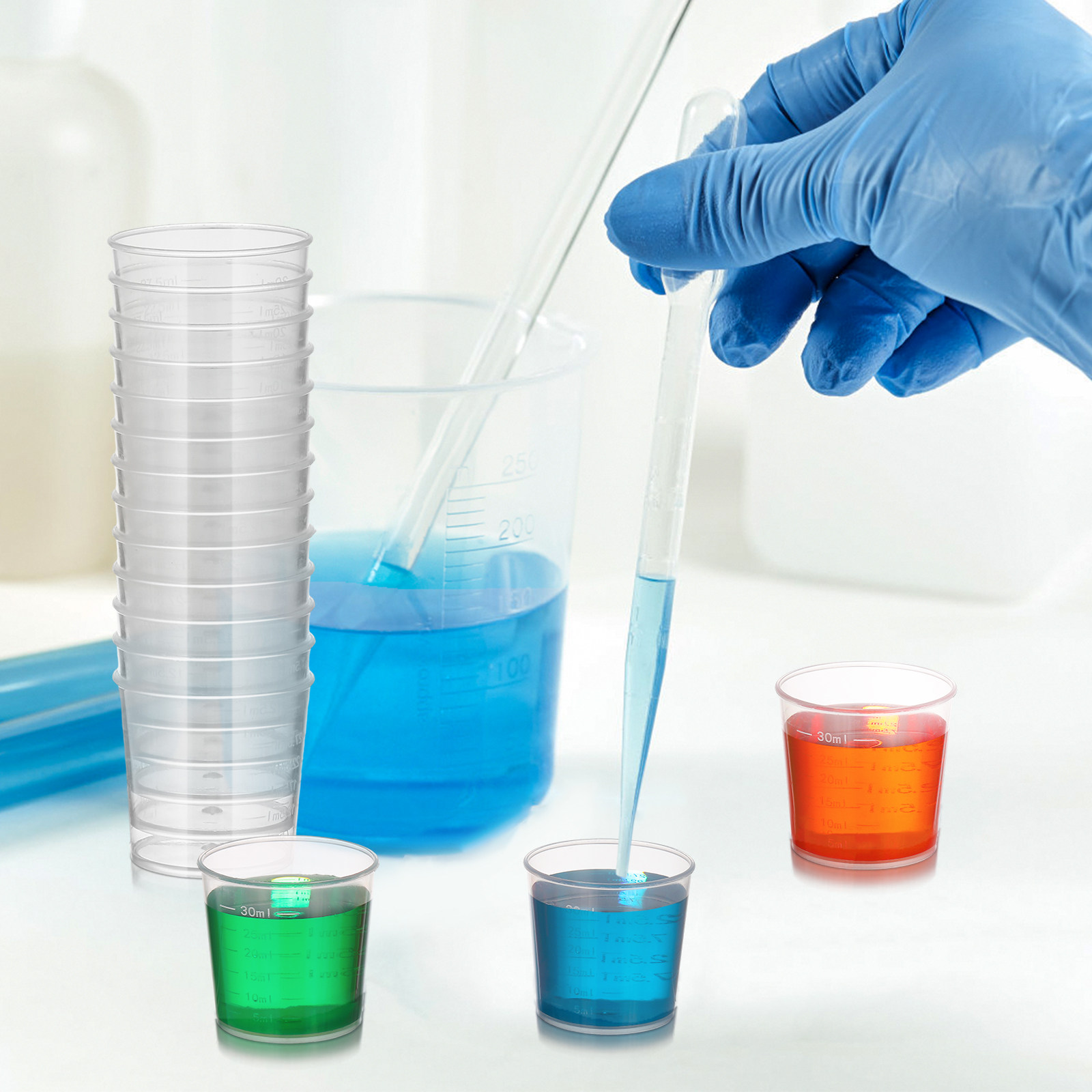50Pcs 30Ml Plastic Measuring C - Plastic Cup 50Pcs recension och pris