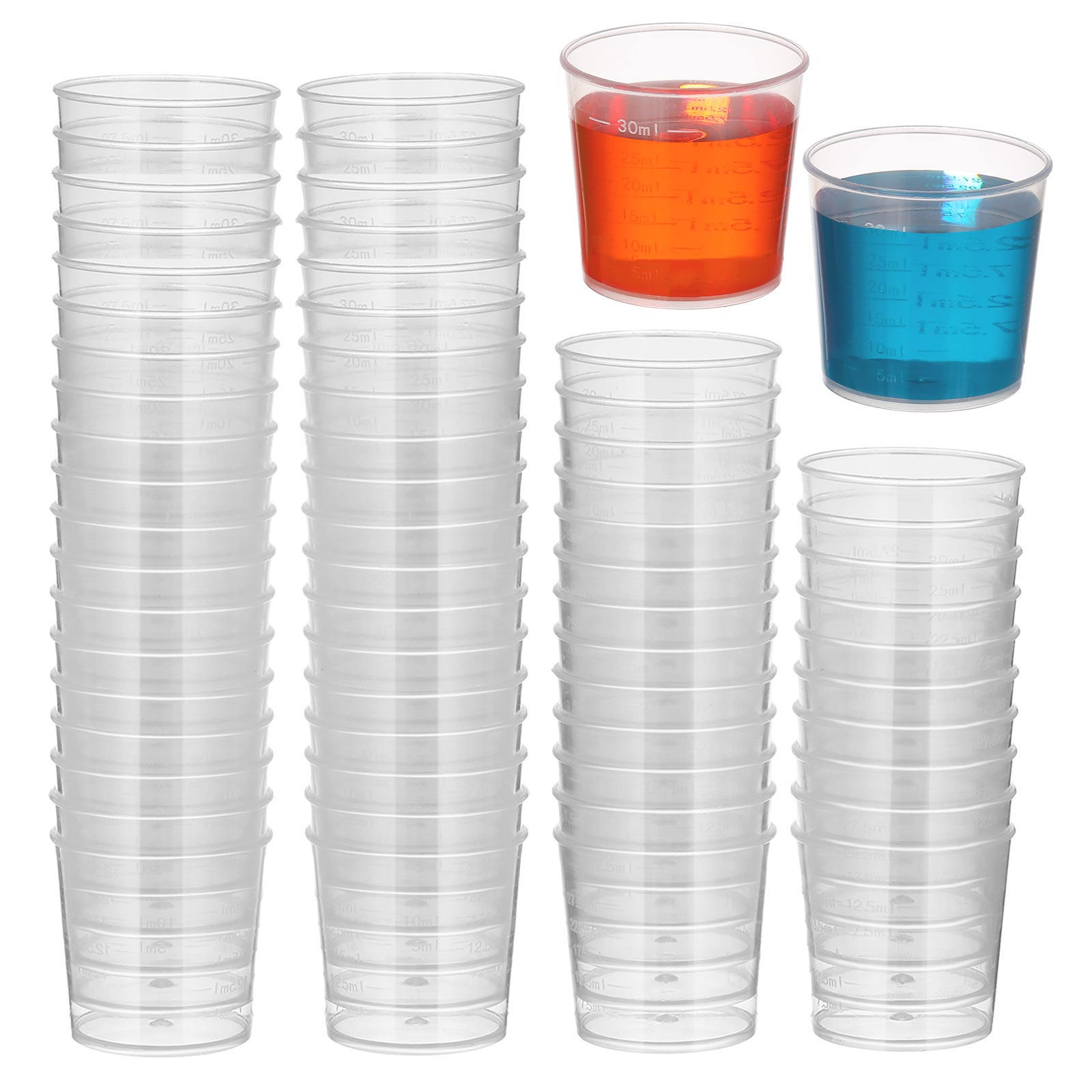 50Pcs 30Ml Plastic Measuring C - Plastic Cup 50Pcs recension och pris