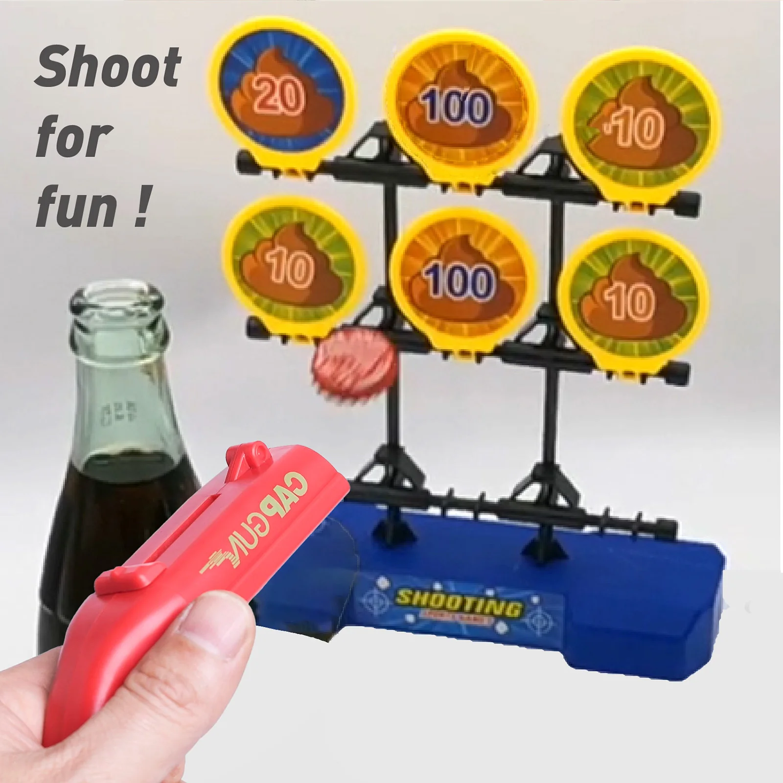3PC Cap Gun Shooting Bottle Op - Event Launch Party recension och pris