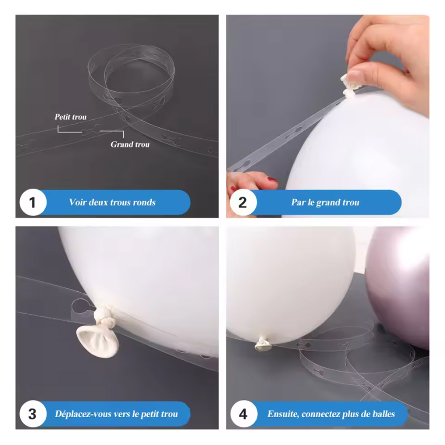104pcs Blue and White Balloon  - Balloon Arch Kit recension och pris