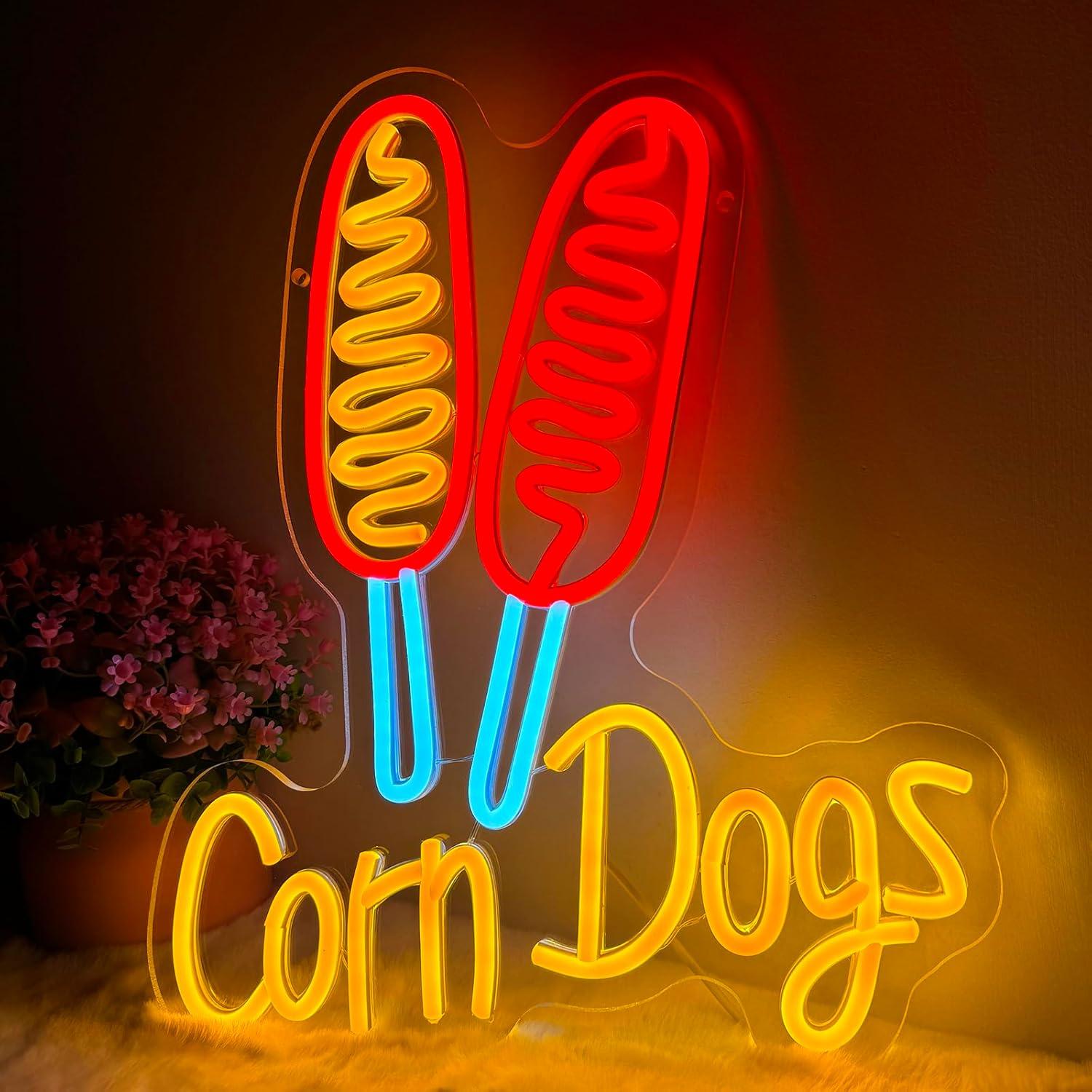 Corn Dog Neon Sign Snack USB D - Neon Sign Party recension och pris