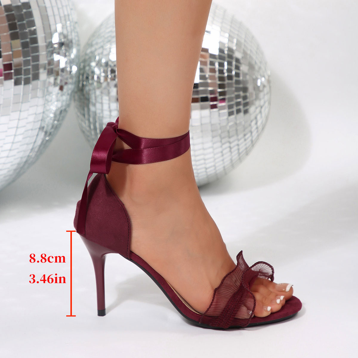 Lace Decorative Black High Hee - Neon Sign Party recension och pris