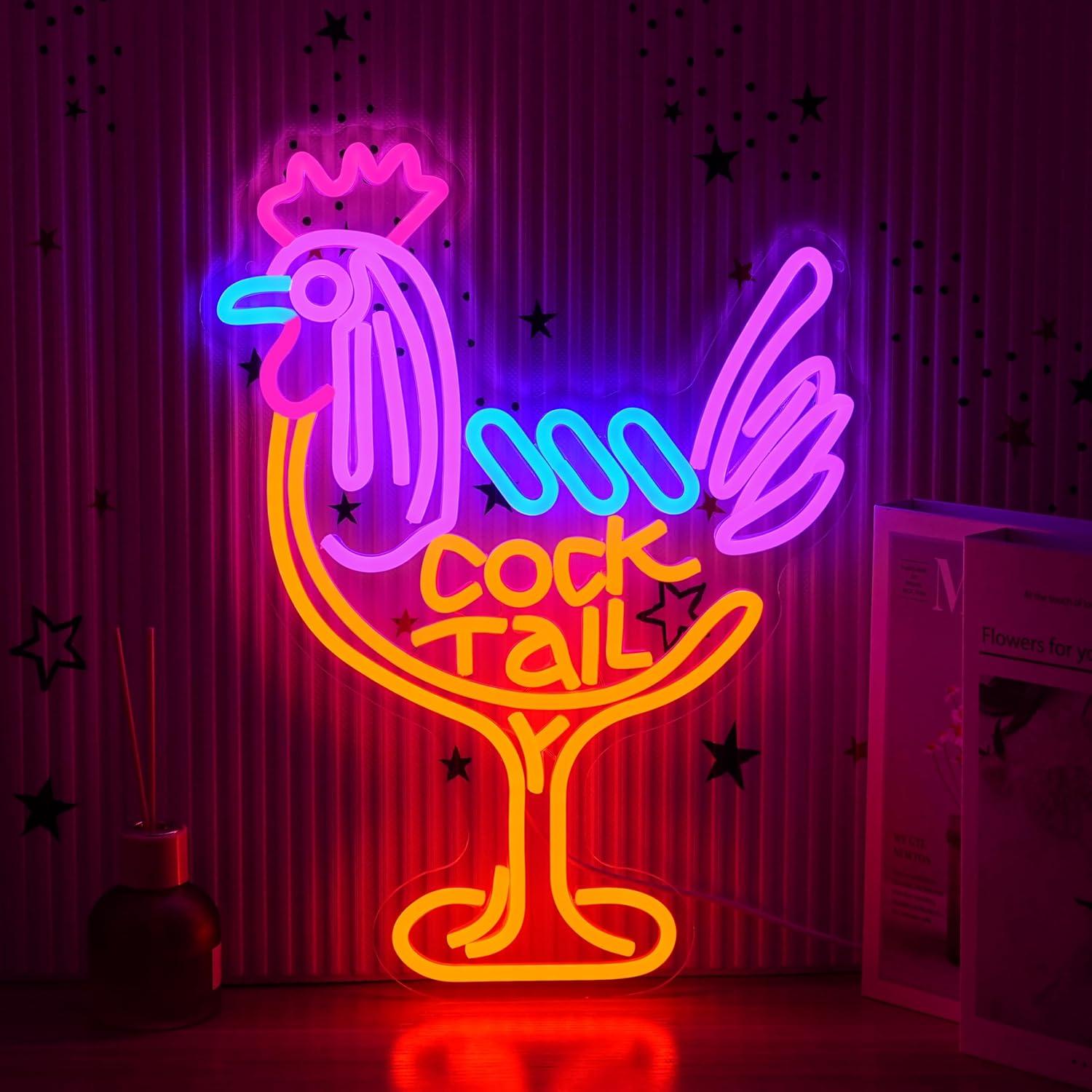 Cocktail Neon Sign USB Dimmabl - Neon Sign Party recension och pris